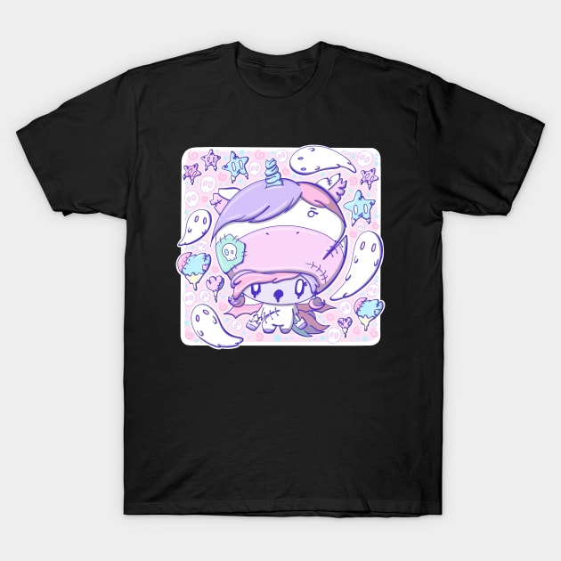 Cute zombie unicorn bubble head cutie T-Shirt by studiomogwai